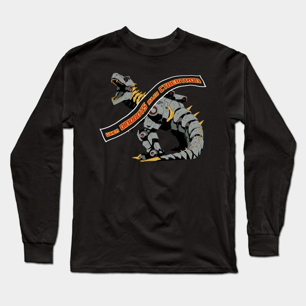 Space T-Rex Long Sleeve T-Shirt by Novanim